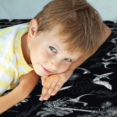 Black Dino - Sensory Fitted Bed Sheet