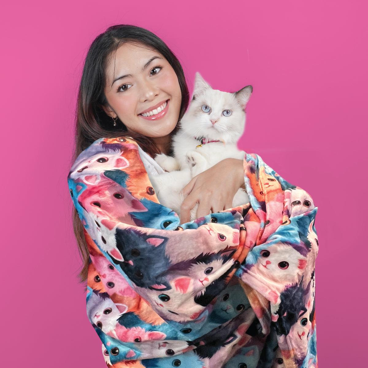 Cats - Plush Blanket