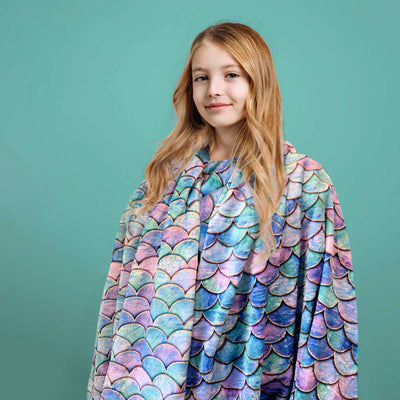 Mermaid Shimmer - Plush Blanket