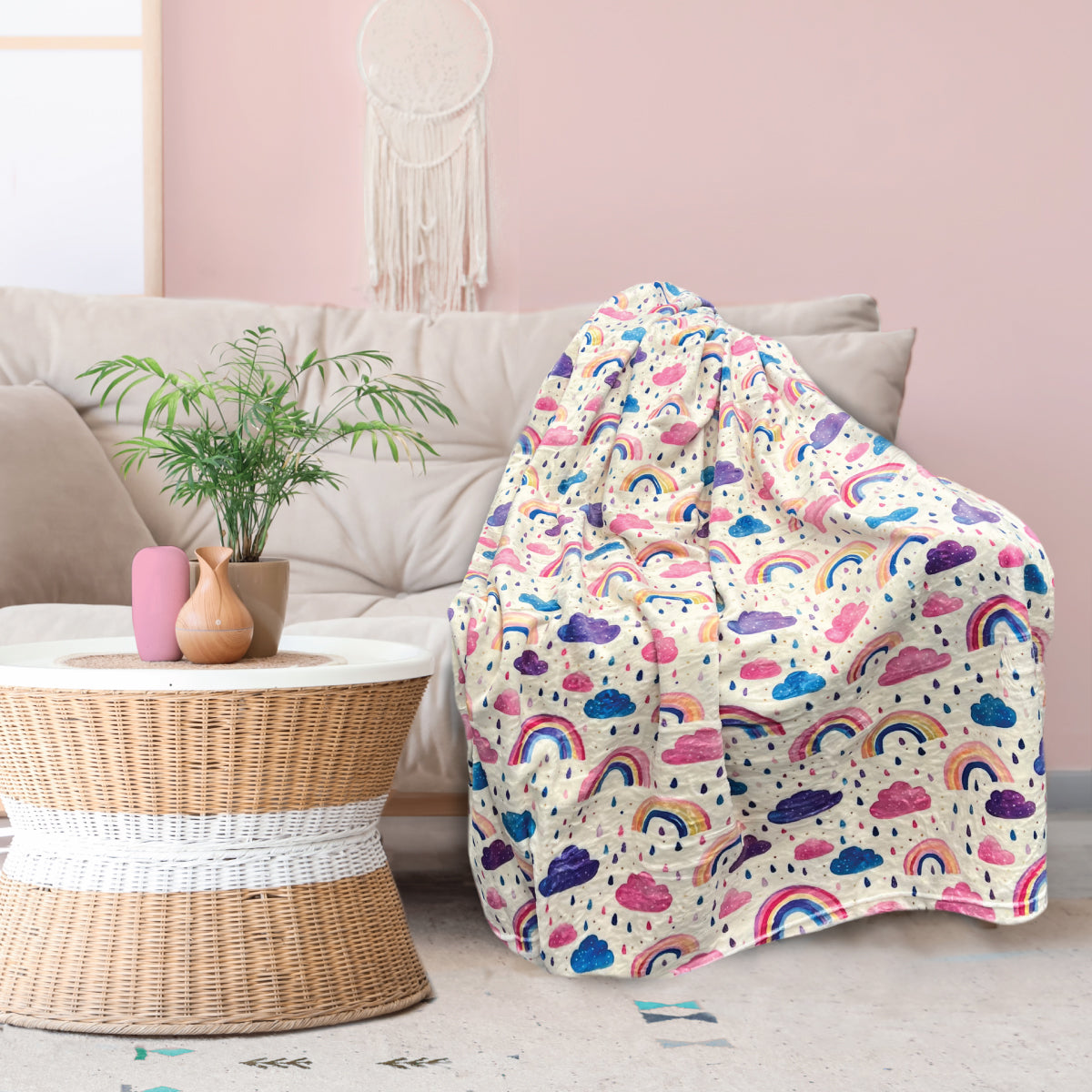 Rainbows - Plush Blanket