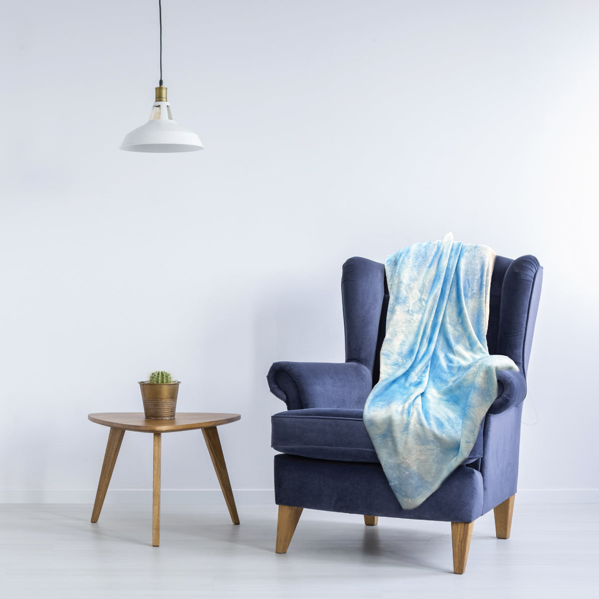 Blue Watercolour - Plush Blanket