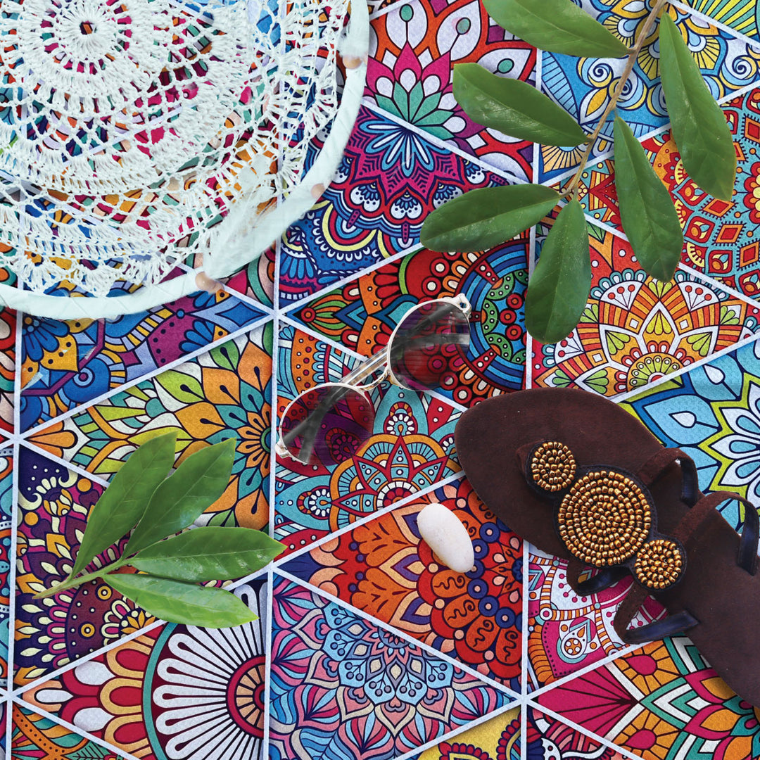 Boho beach blanket top