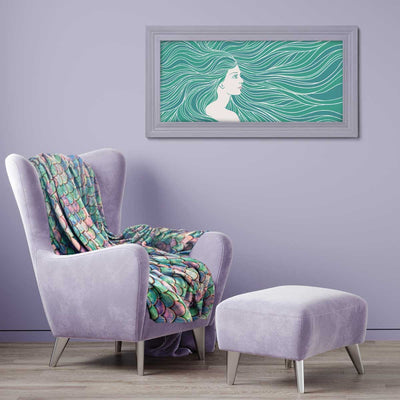 Mermaid Shimmer - Plush Blanket