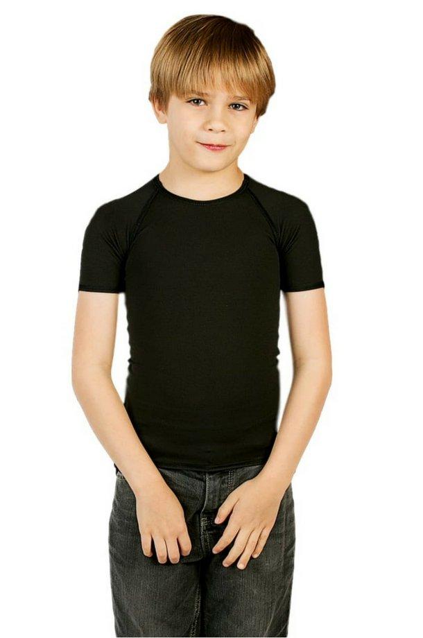 JettProof Sensory Short Sleeve Shirt | Boys-0-Black-JettProof.com.au